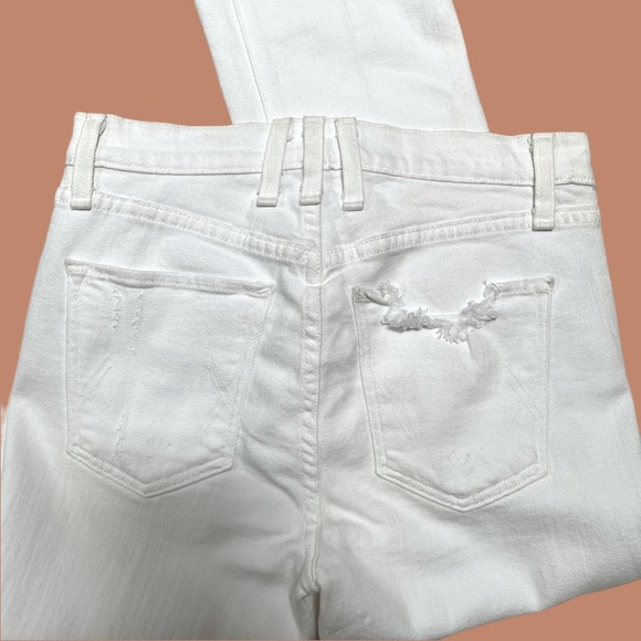 NWT ~ McGuire Valetta Mid-Rise Cropped White Jeans - Picture 7 of 9